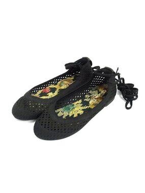 Dior Poeme Canvas Flat Shoes